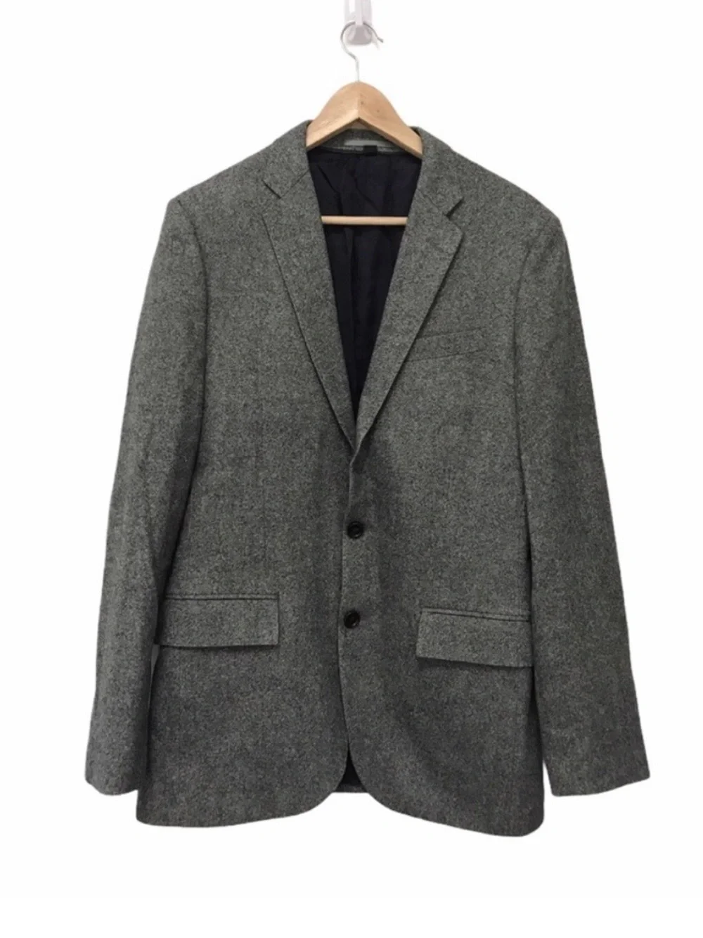 J.Crew Ludlow Gray Reid & Taylor Wool Cashmere Blazer size 44R EUC